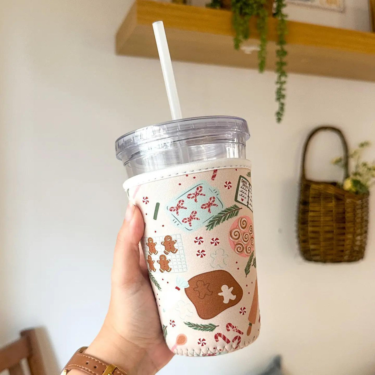 Holiday Baking Reusable Coffee Sleeve