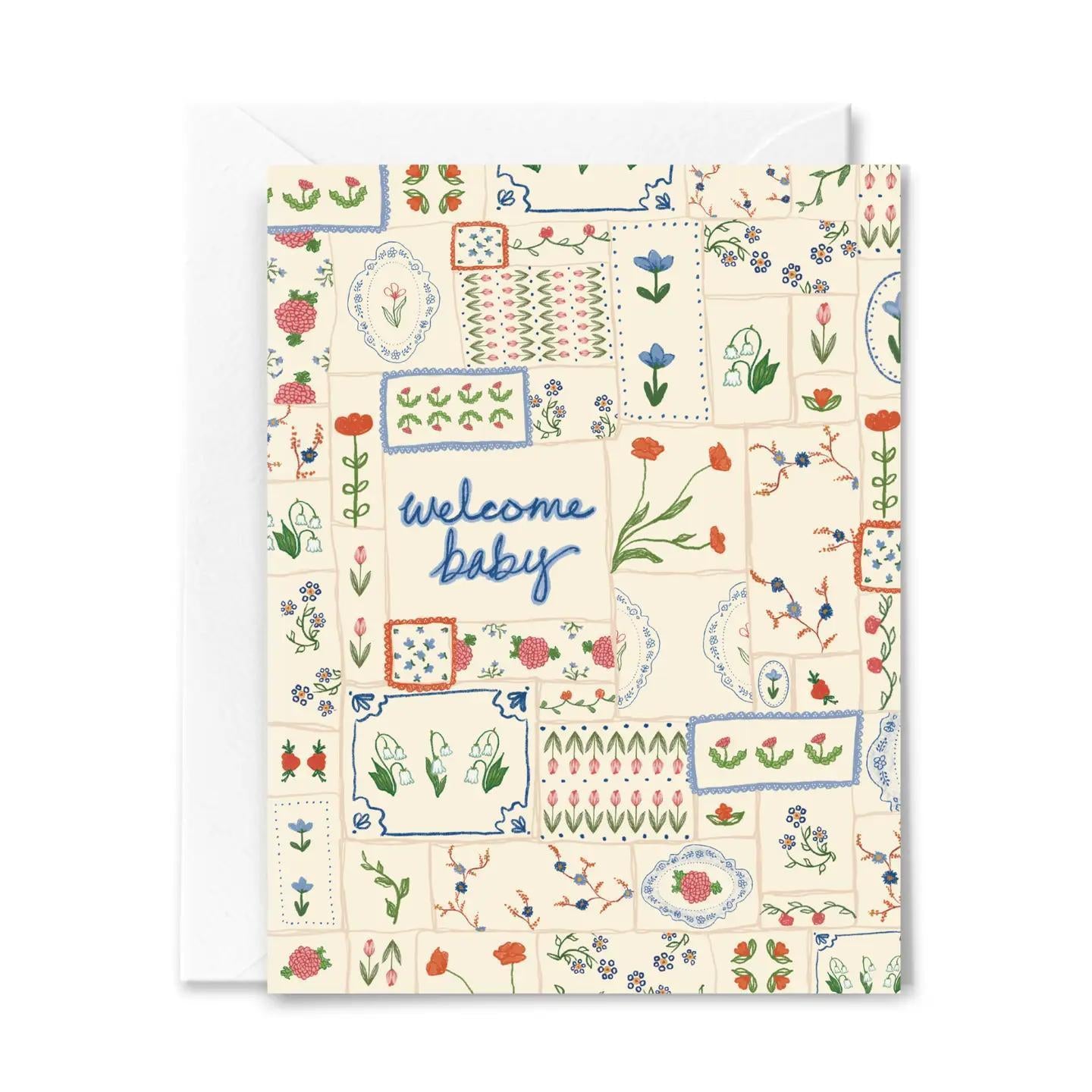 Welcome Baby Quilt Card