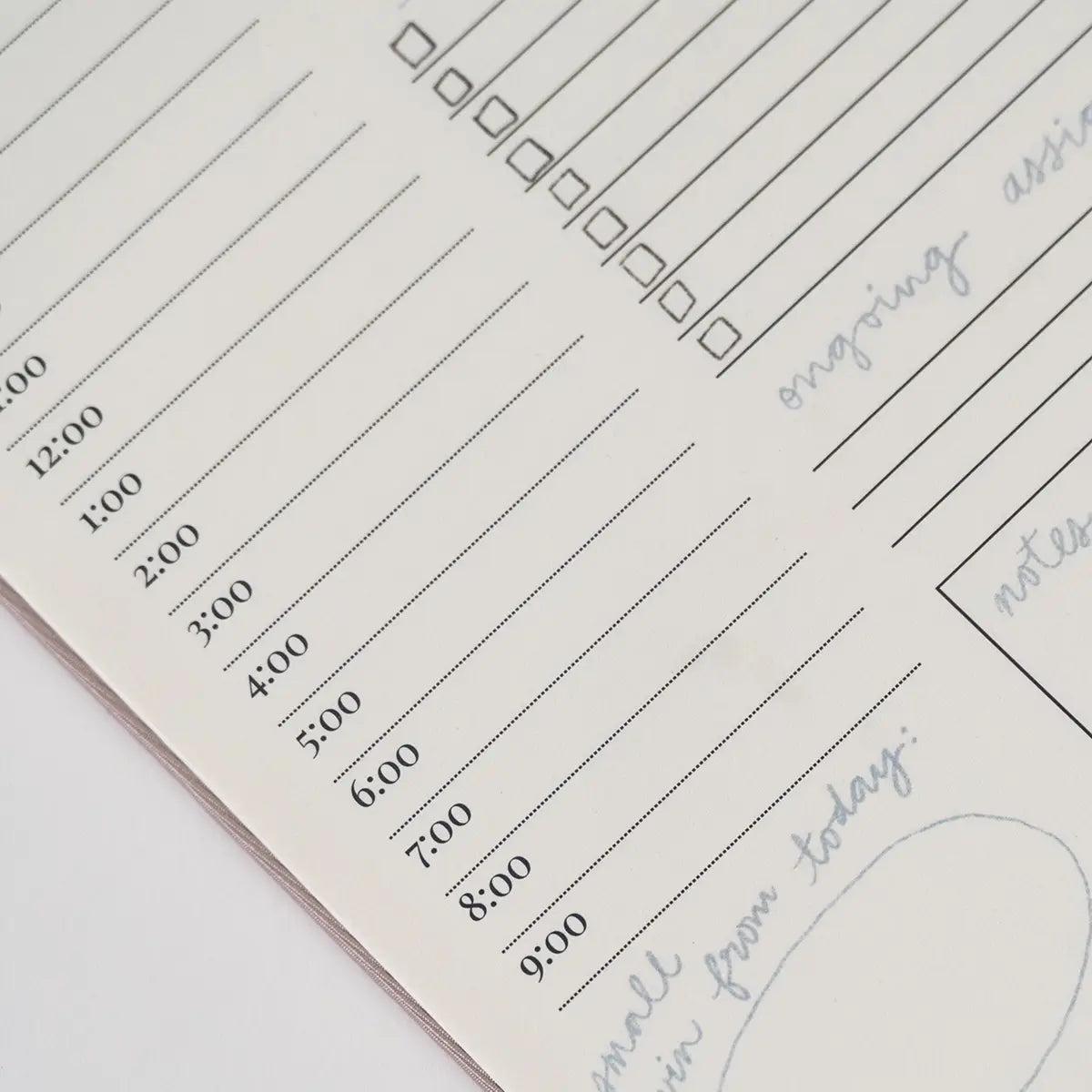 College Daily Planner Notepad