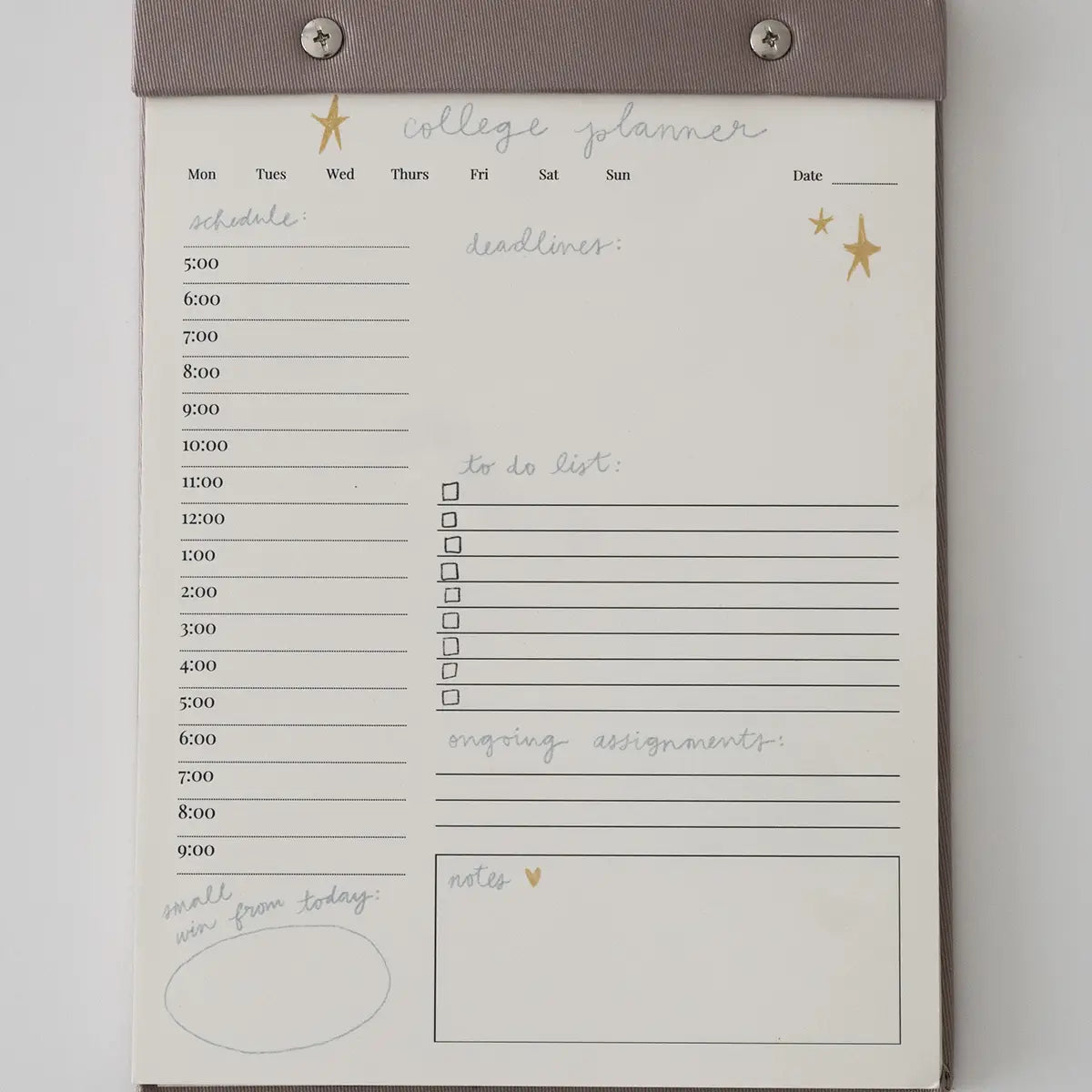 βCollege Daily Planner Notepadβ β Stylish notepad with pen and laptop on a student desk
βOrganized & Aesthetic Student Lifeβ β Close-up of schedule and to-do list filled out with pastel pens