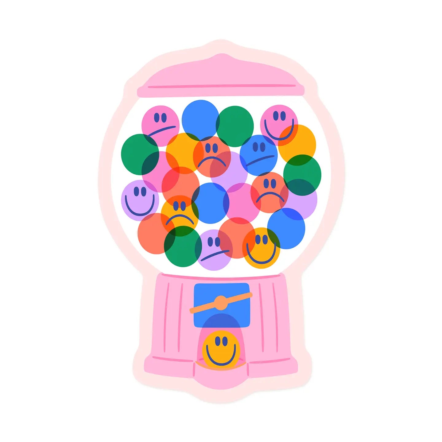 “Bubblegum Babe” – Close-up of the gumball sticker with bright candy colors
“Sweet & Retro” – Sticker on a water bottle next to pastel accessories and candy
“Pop of Fun” – Sticker on a laptop with playful, nostalgic vibes