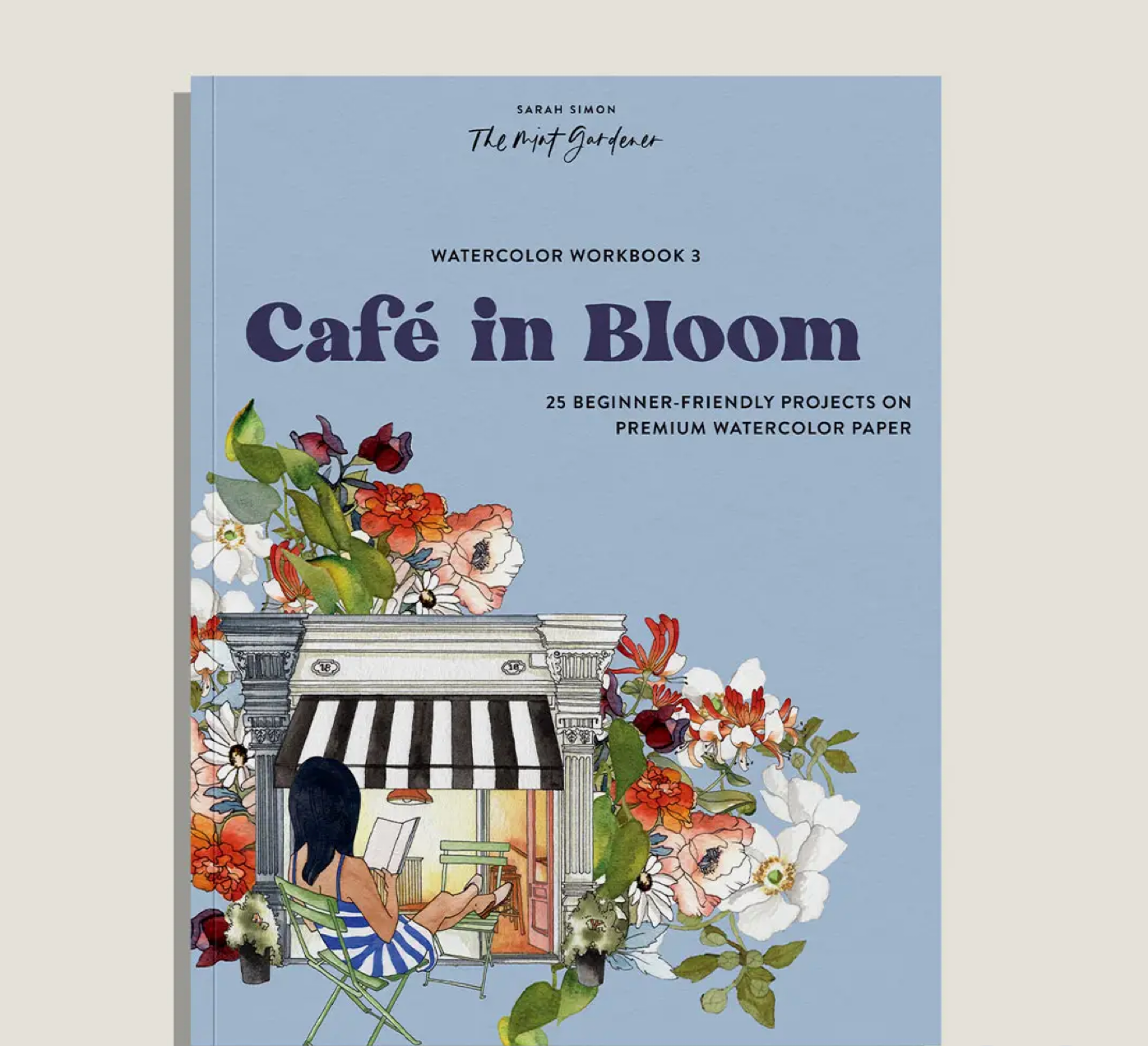 Cafe In Bloom Coloring Book