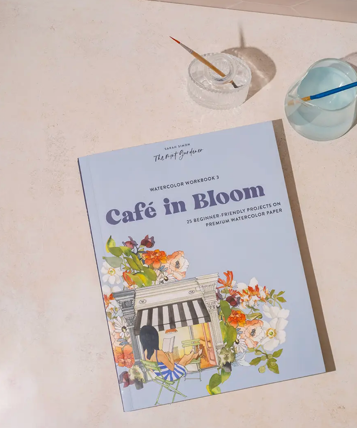 Cafe In Bloom Coloring Book