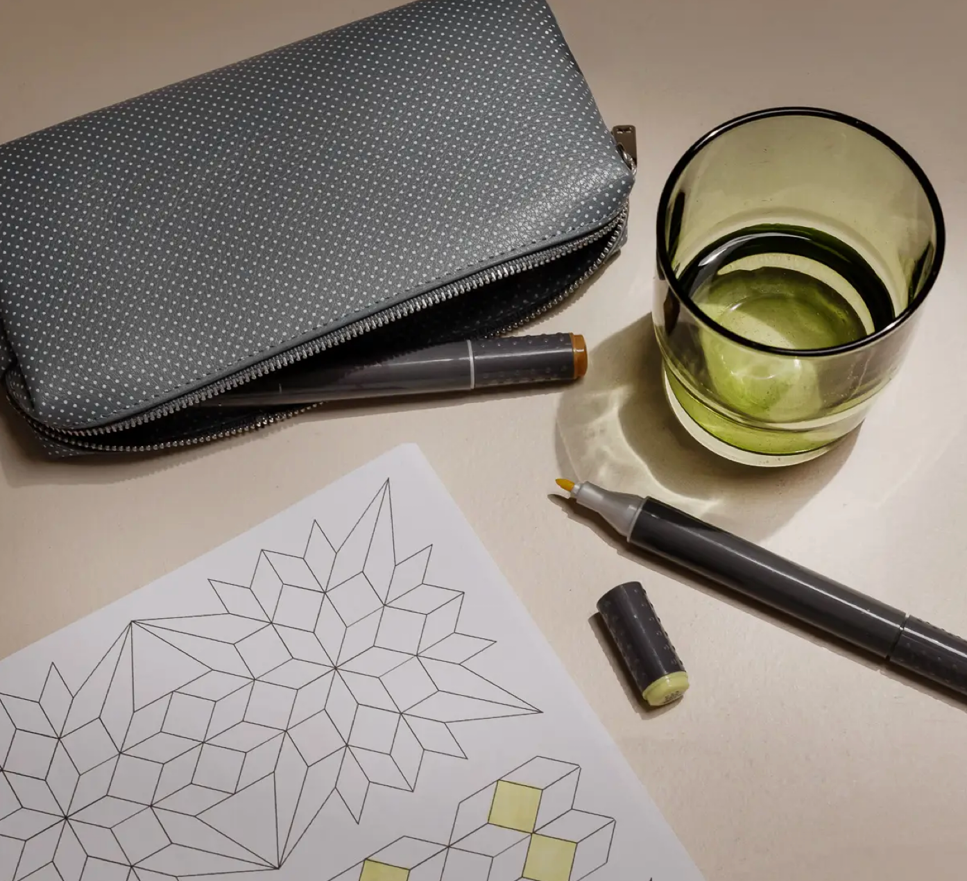 Modern Quilting Coloring Book