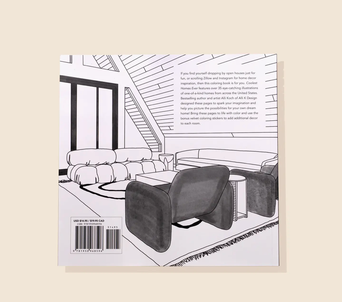 Coolest Homes Ever Coloring Book