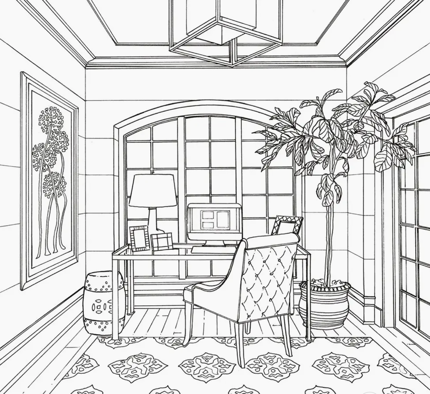 Color At Home Coloring Book