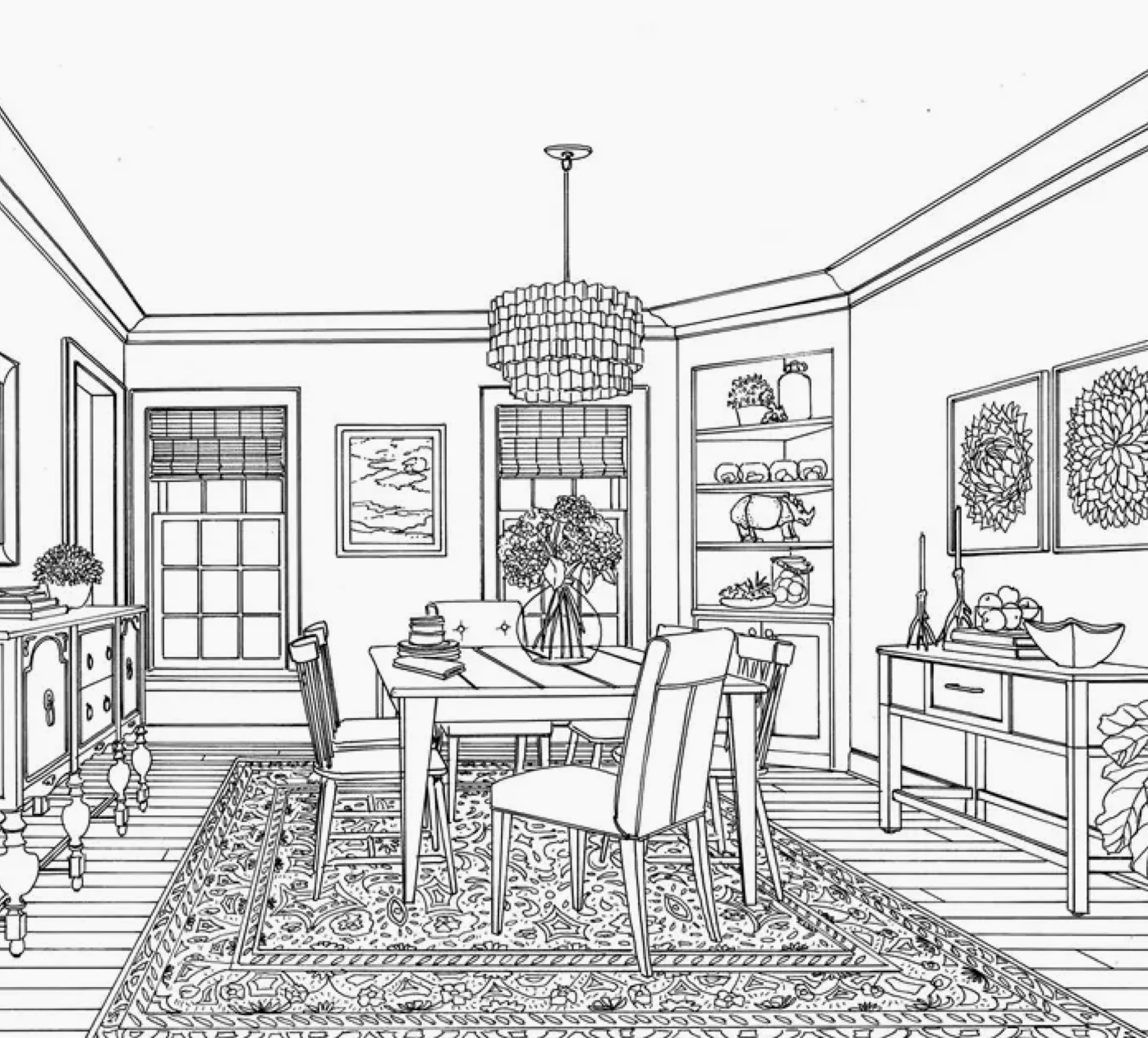 Color At Home Coloring Book