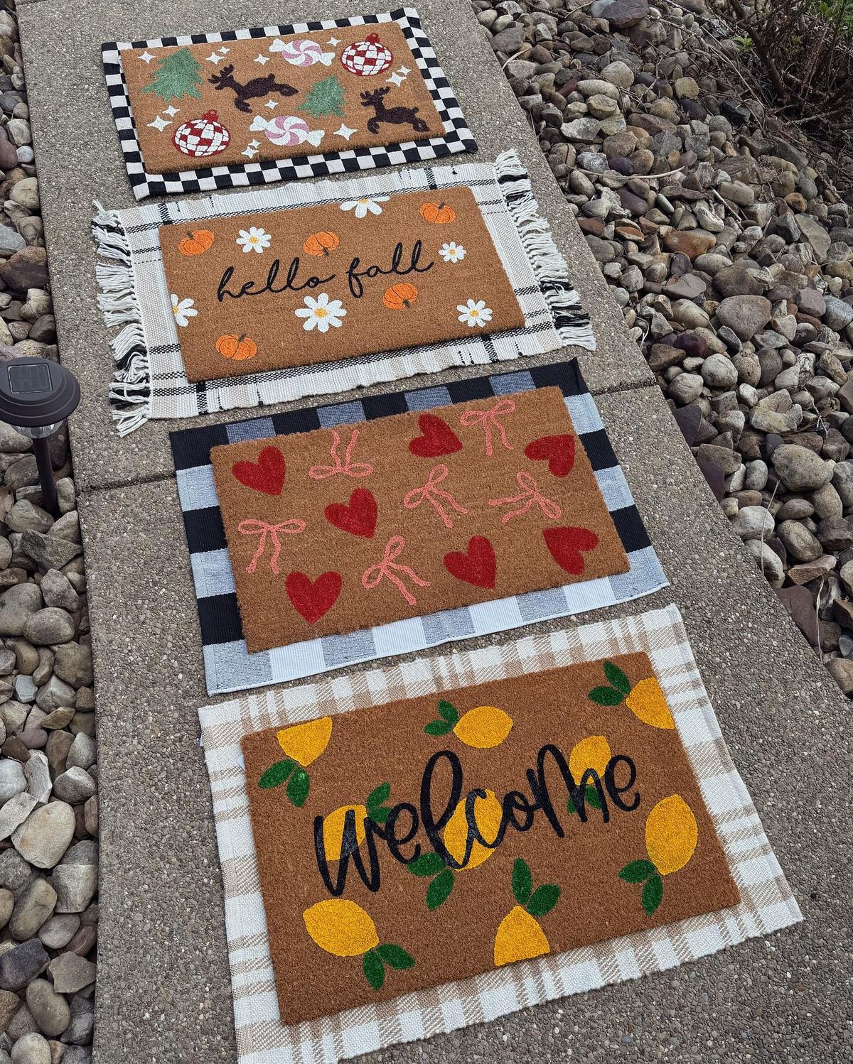 Doormat painiting class