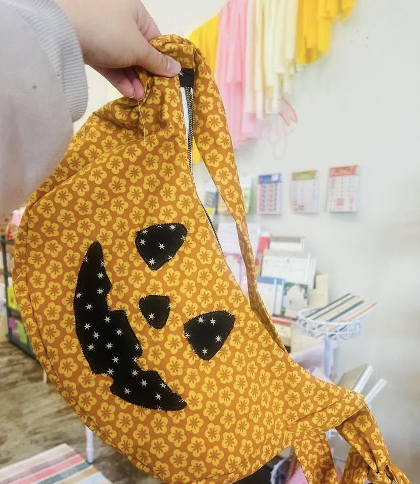handmade pumpkin bag