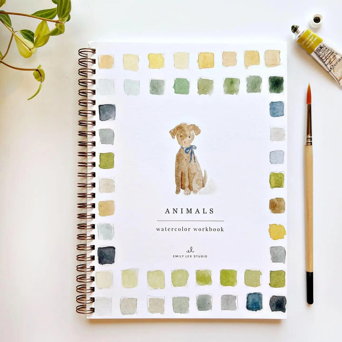 animals watercolor book