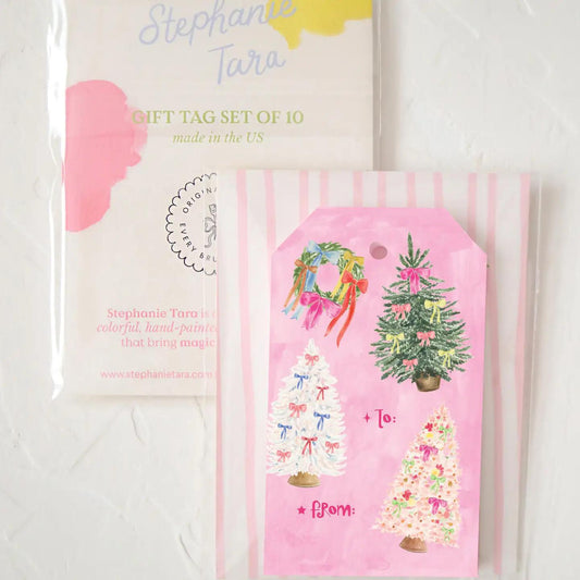 Bow Tree Gift Tag Set