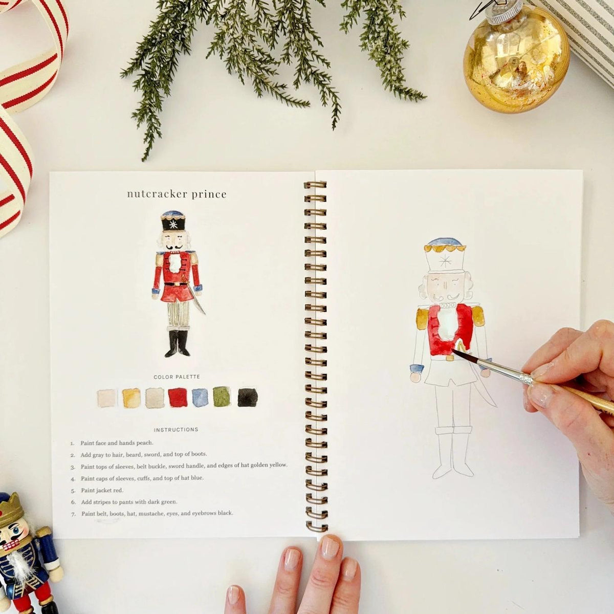 nutcracker watercolor book