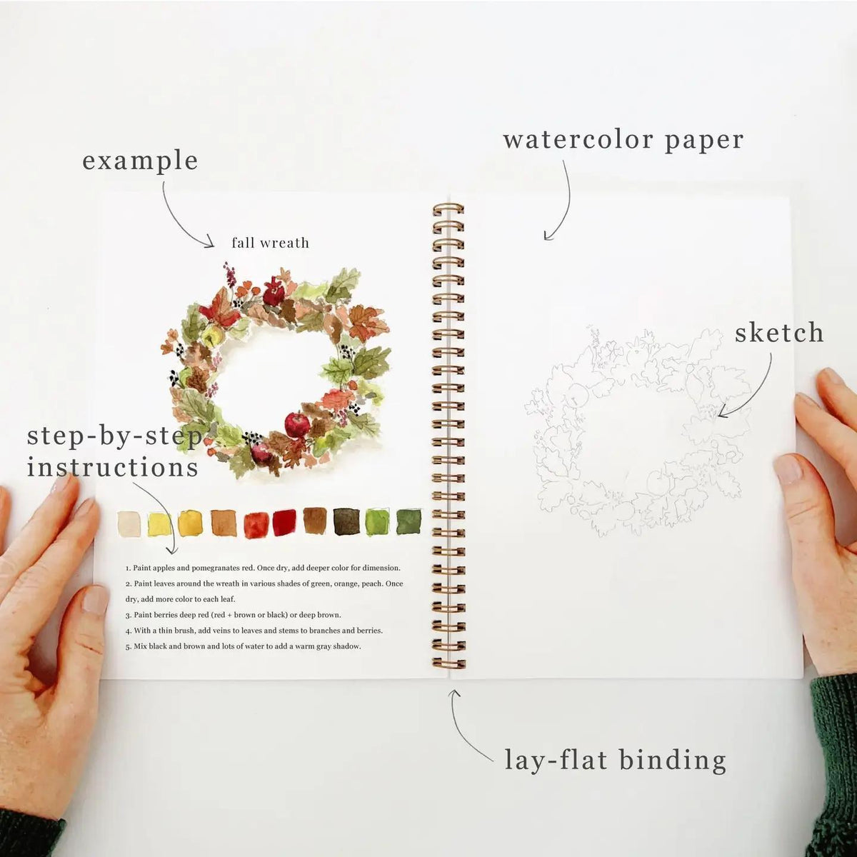 autumn watercolor book