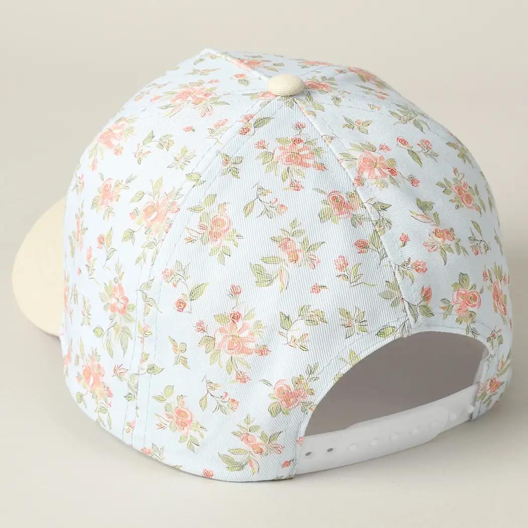 Mama Embroidered Flower Patterntrucker Hat