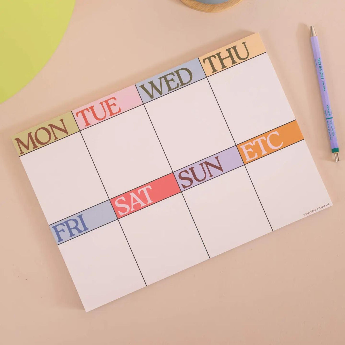 Weekly Planner Pad Scandi