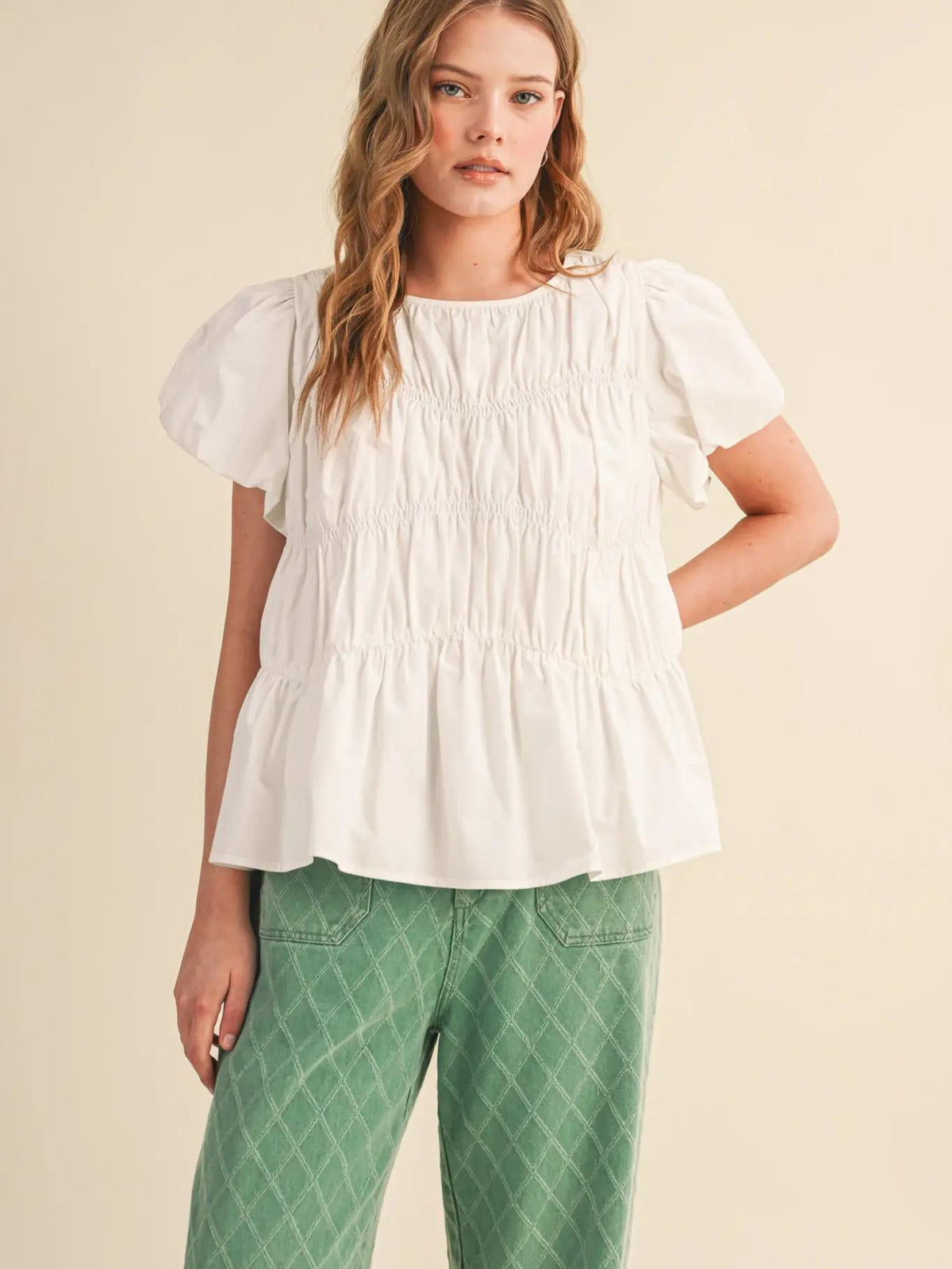 bubble blouse