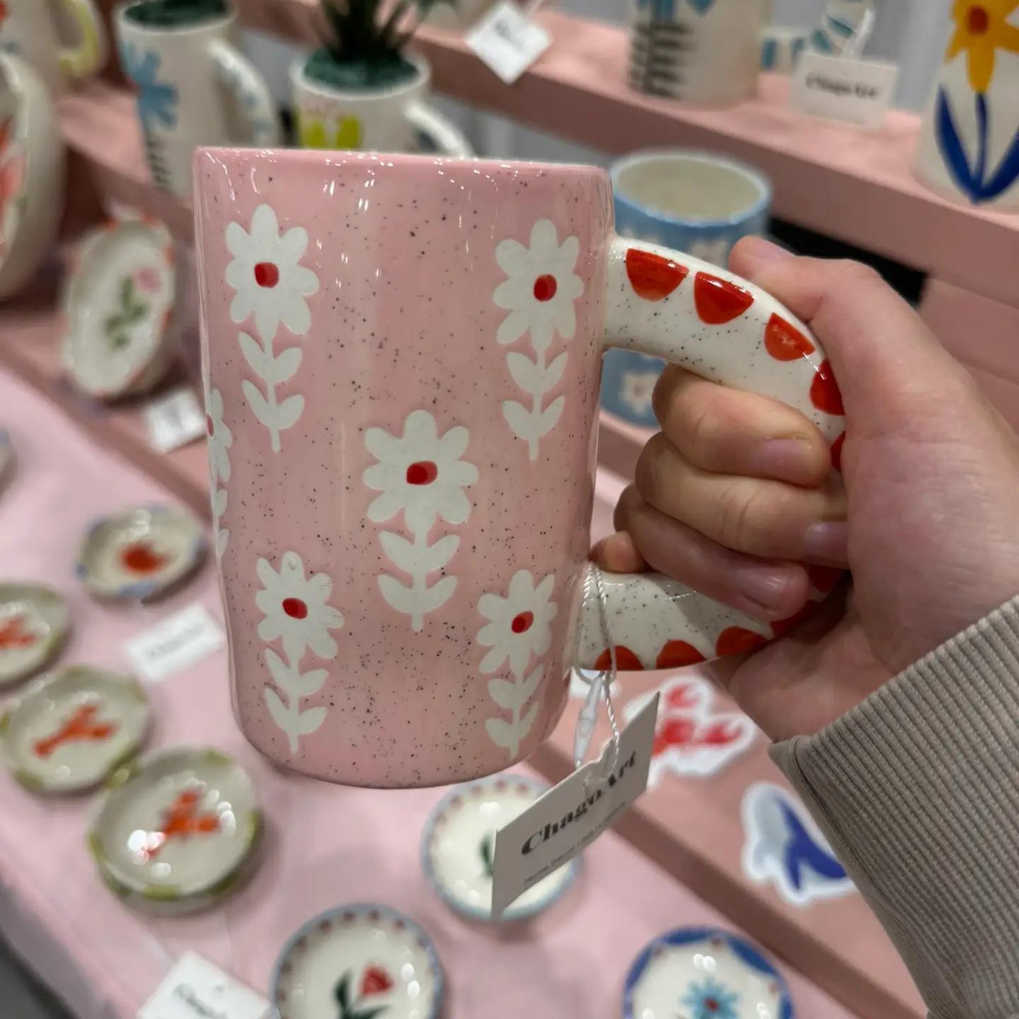 Pink Floral mug