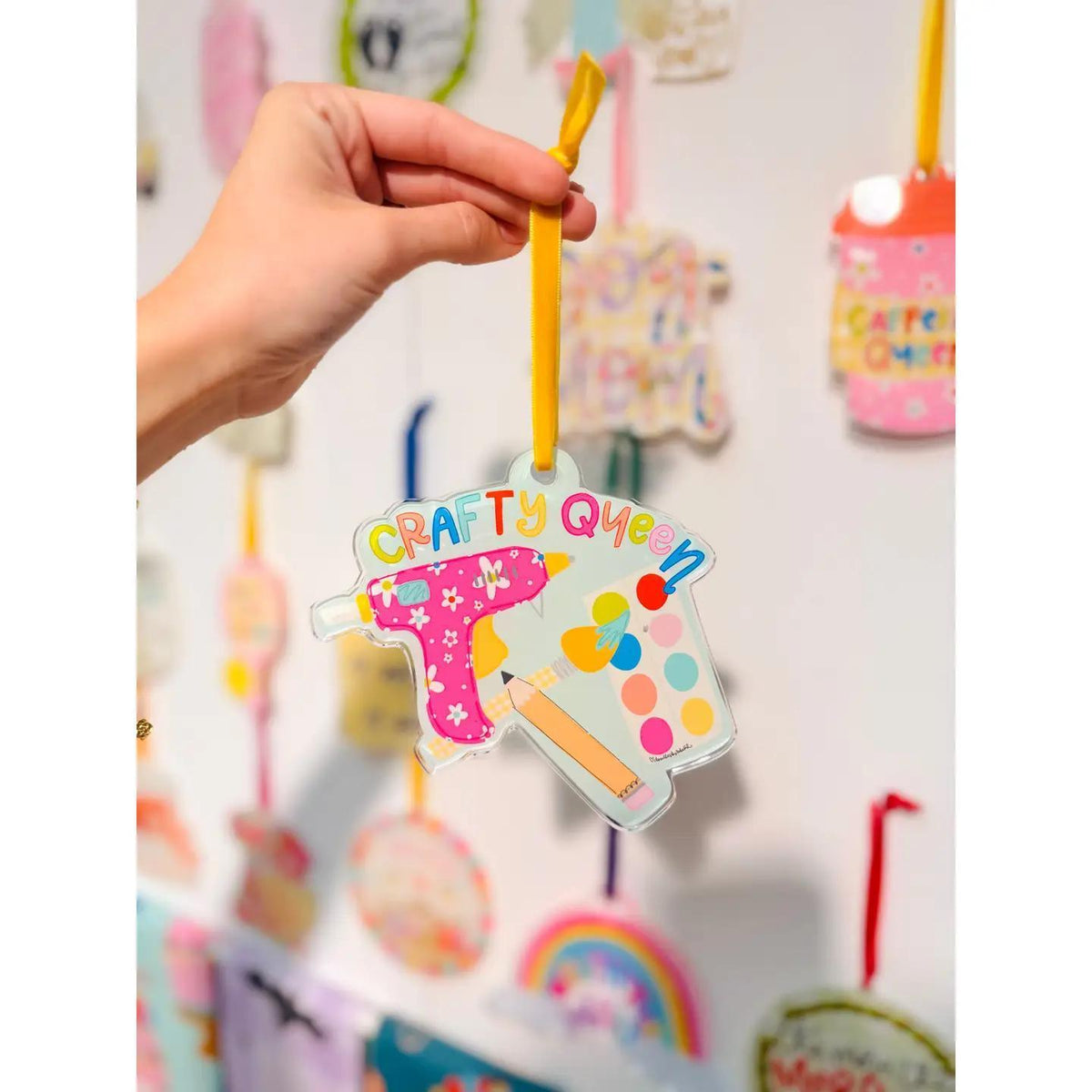 Crafty Queen Acrylic Ornament