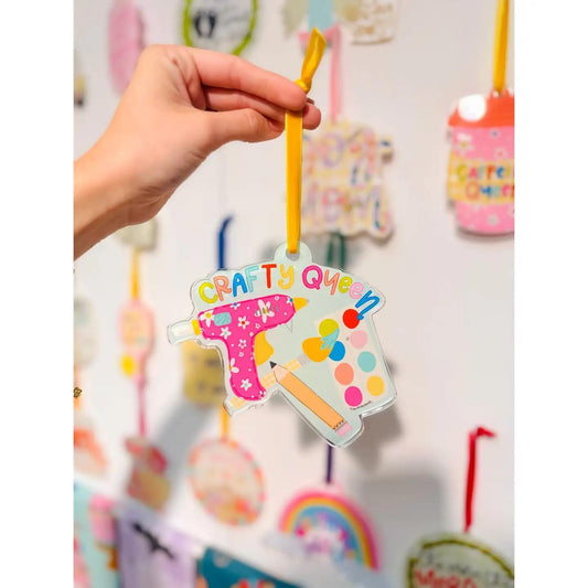 Crafty Queen Acrylic Ornament