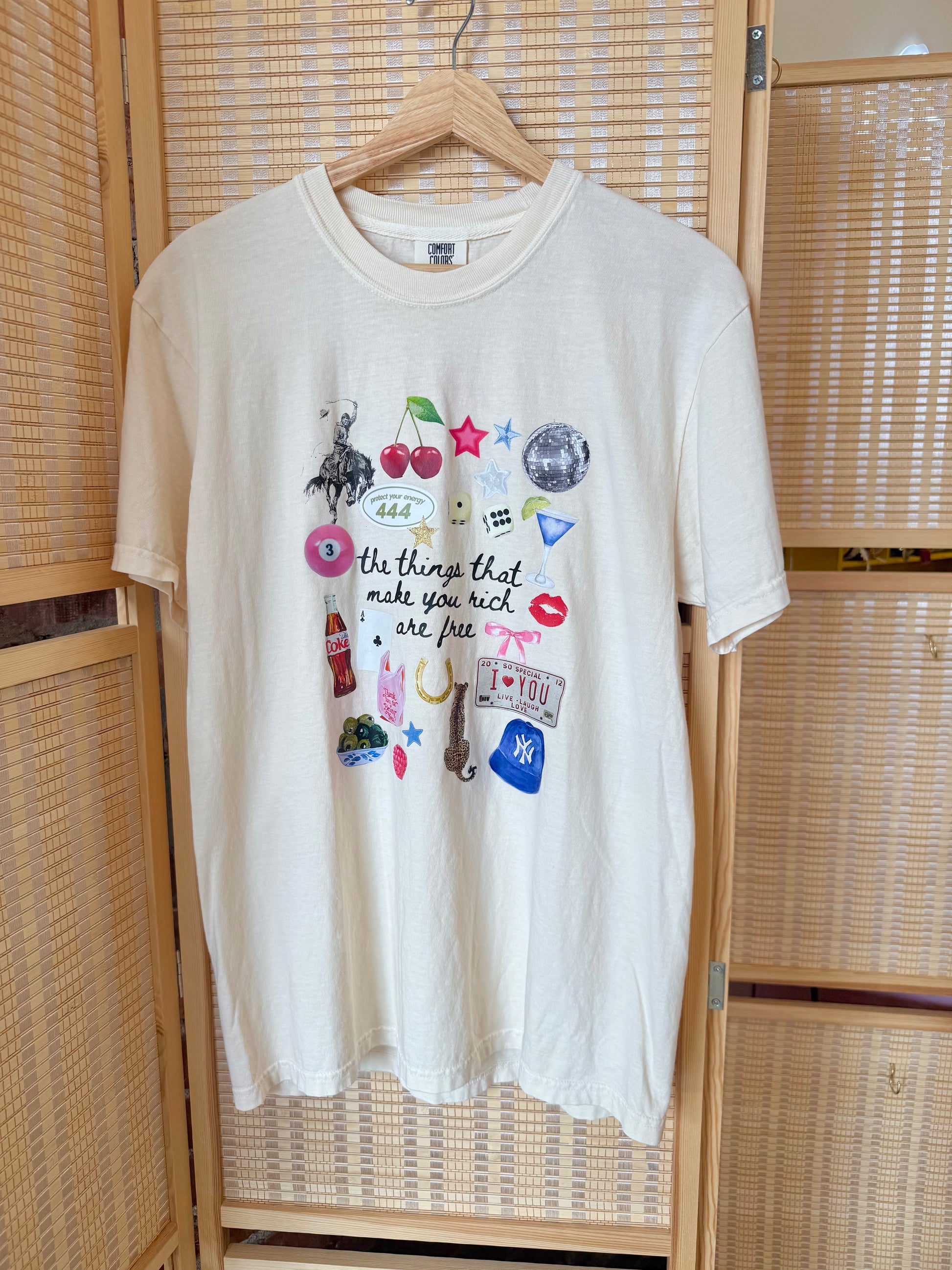 Ivory Comfort Colors Tee with Eclectic Graphics