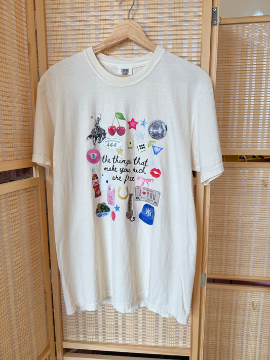 Ivory Comfort Colors Tee with Eclectic Graphics