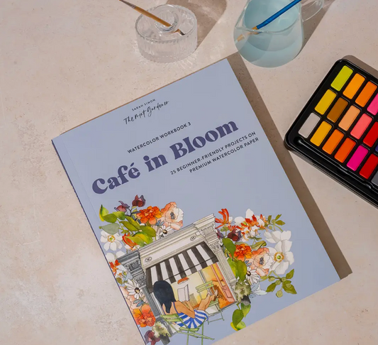 Cafe In Bloom Coloring Book