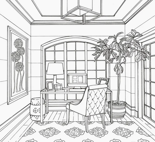 Color At Home Coloring Book