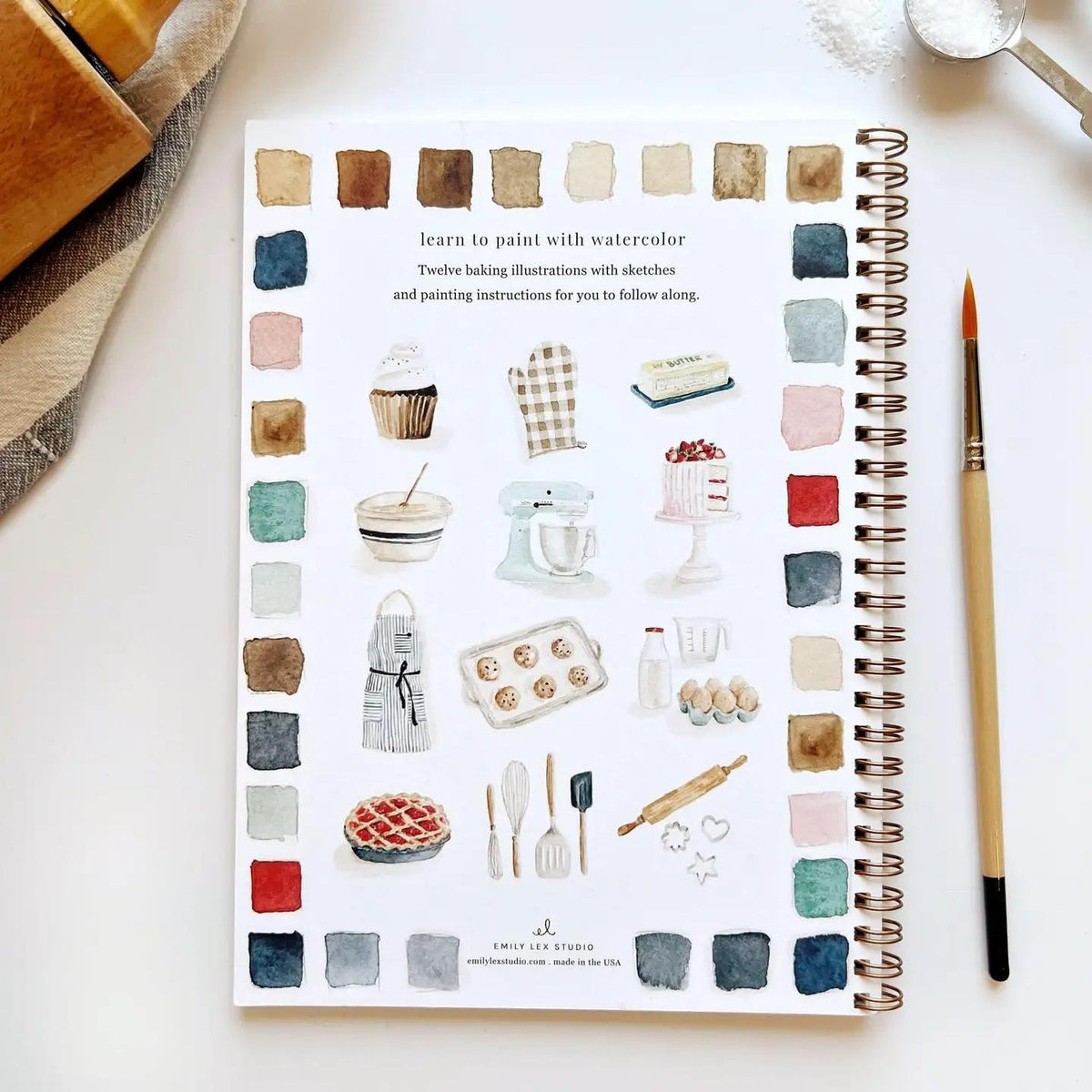 baking watercolor book