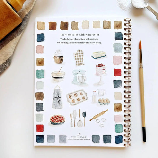 baking watercolor book