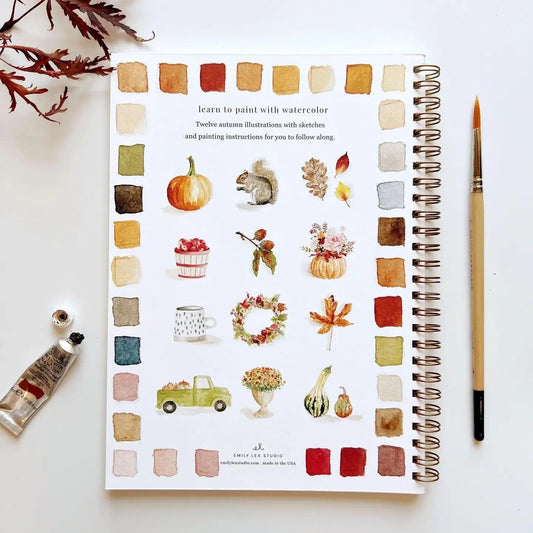 autumn watercolor book