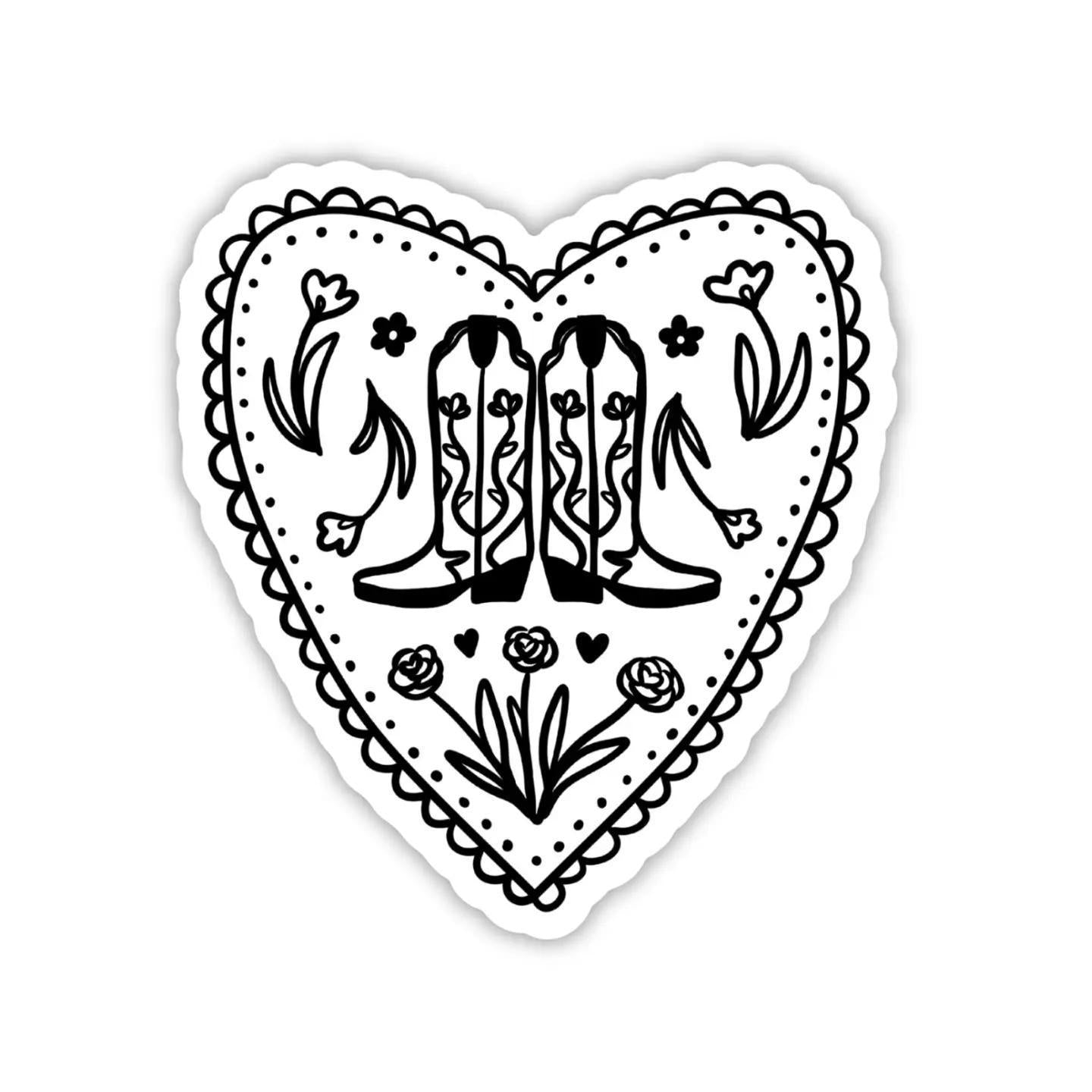 Cowgirl Heart Die-Cut Sticker