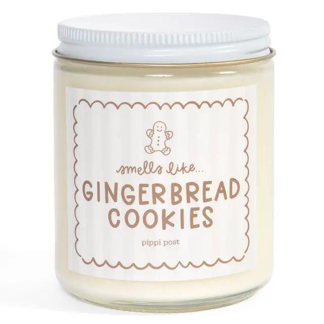 Gingerbread Cookies Christmas Scented Soy Hand-Poured Candle