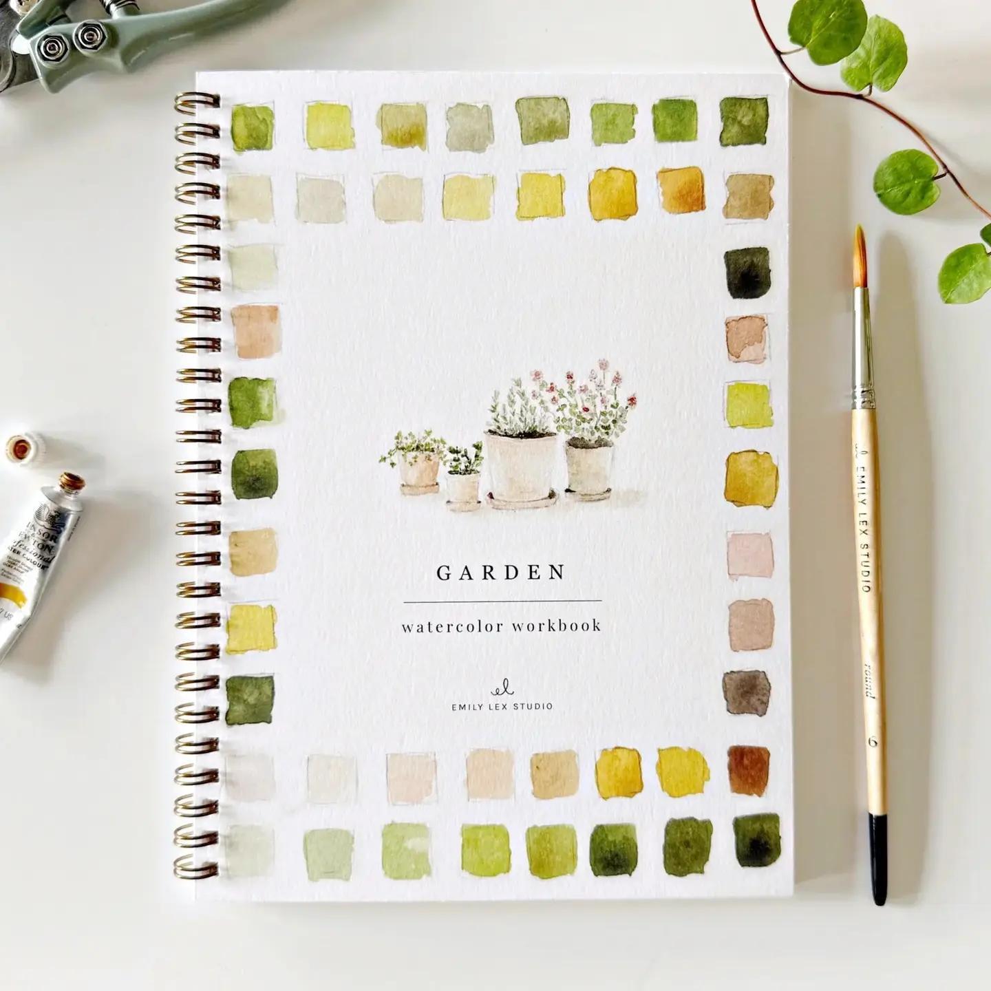 Garden watercolor book