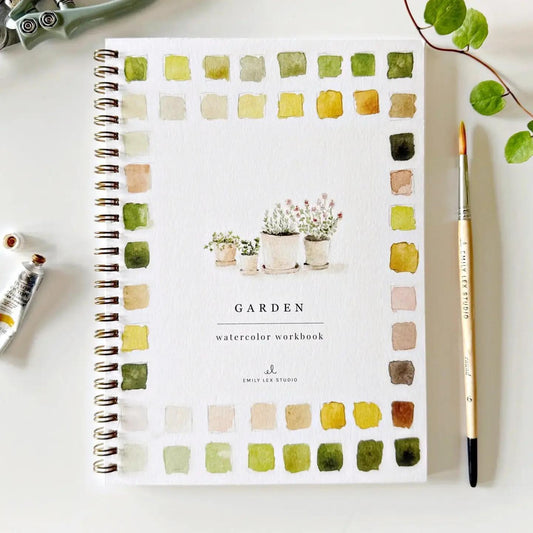 Garden watercolor book