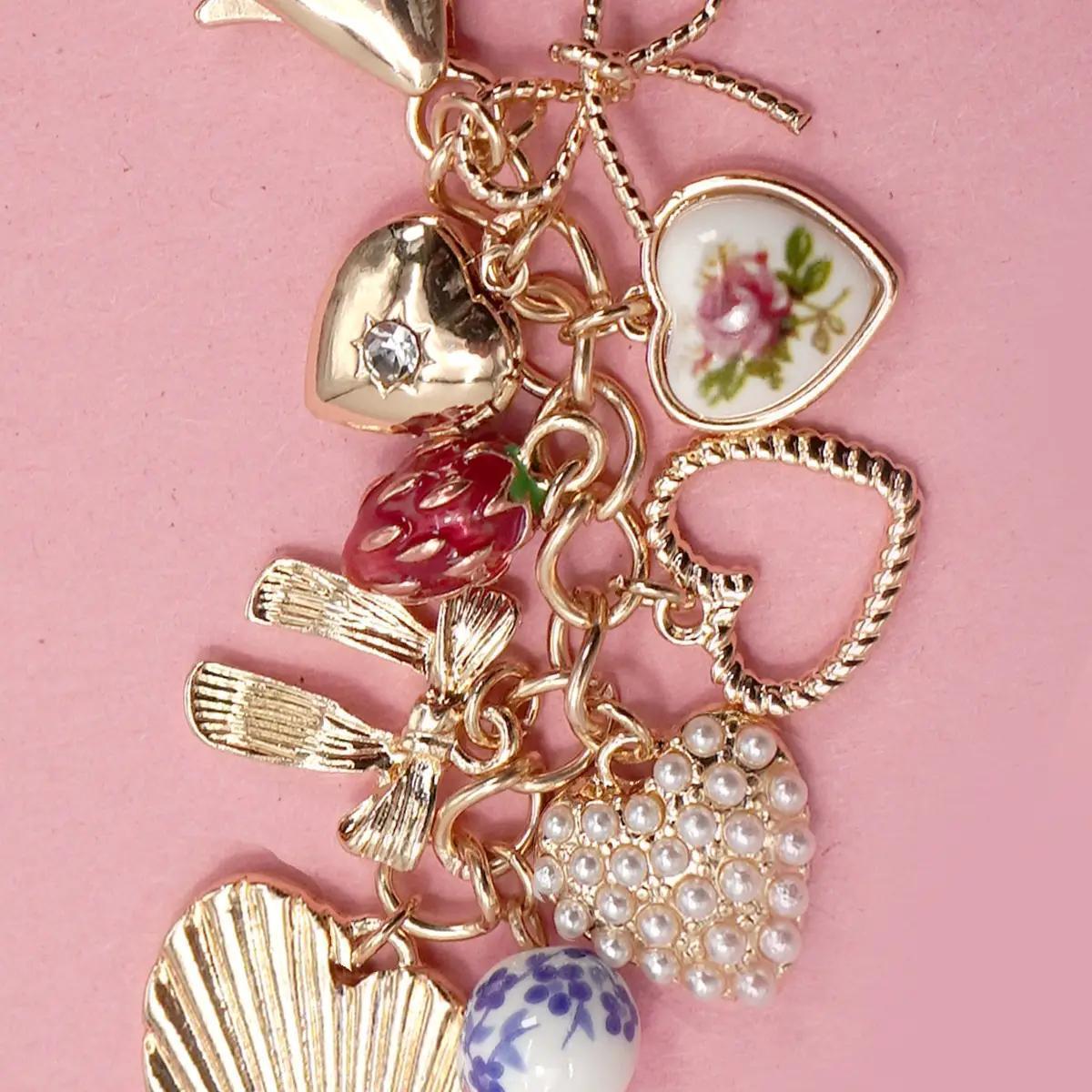 Strawberry Charm Keychain